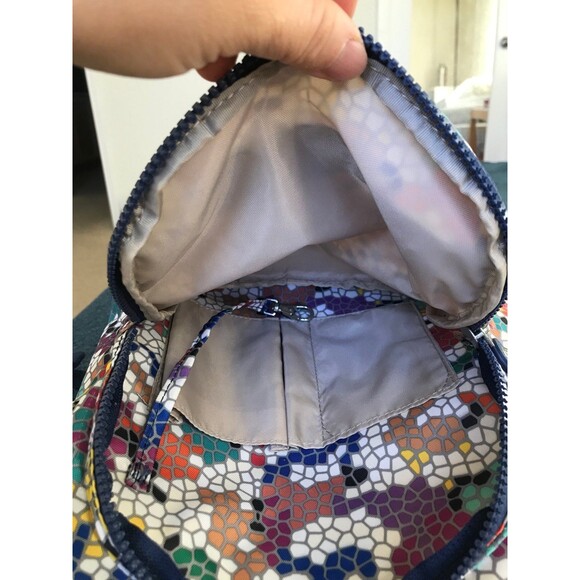 Kipling Seoul Small Printed Tablet Backpack Spellbinder Mosaics multi color - Picture 10 of 12